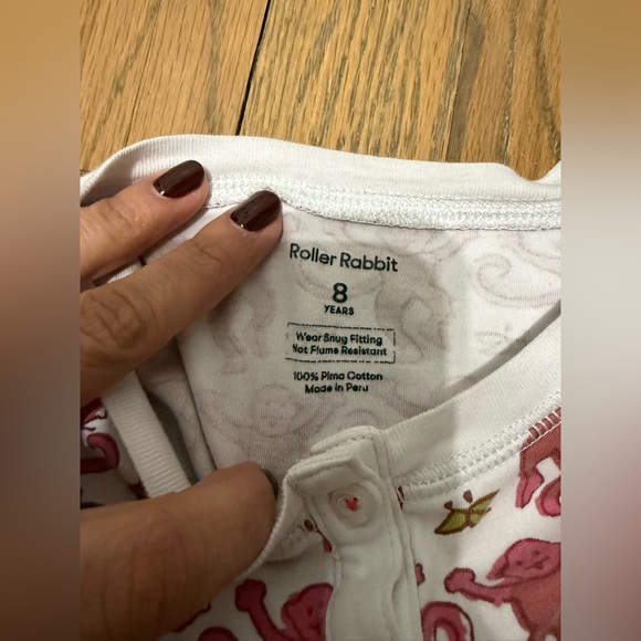 Girl’s Roller Rabbit Pajama Set - Picture 3 of 5